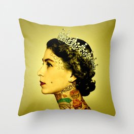 Royal Tattoo Throw Pillow