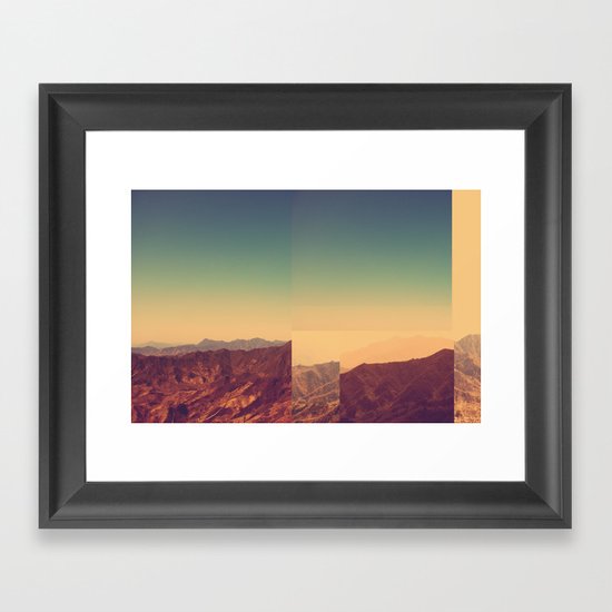 Mountains Clashed Framed Art Print