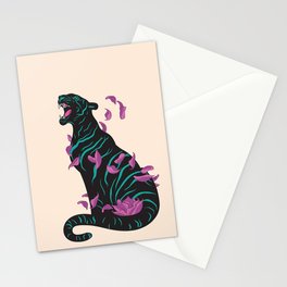 Black tiger Stationery Card