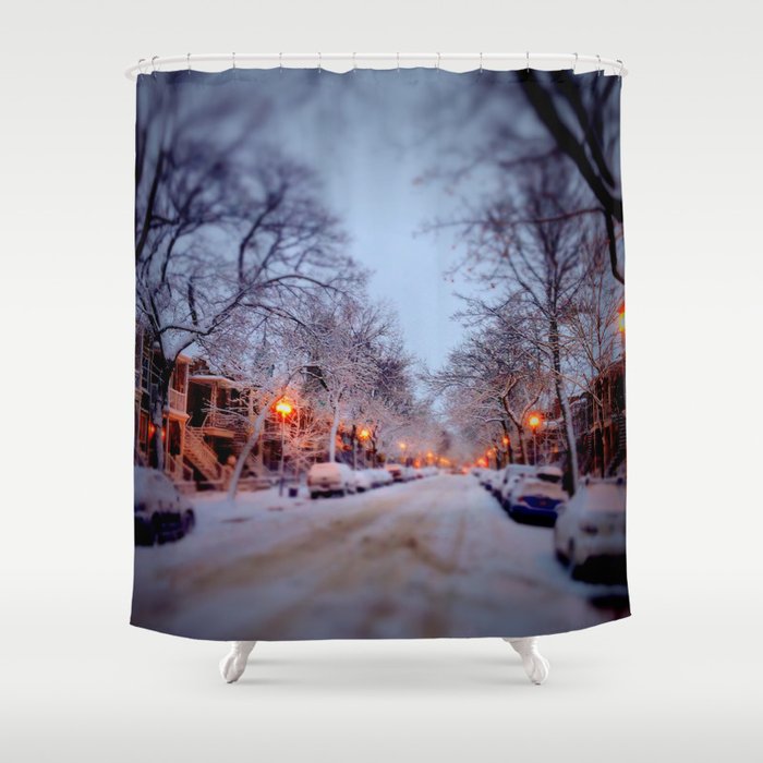 Winter Scene Shower Curtain By Claudegariepy Society6