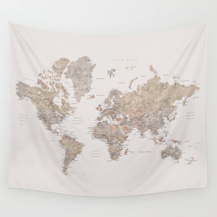 Tapestry best sale wall map