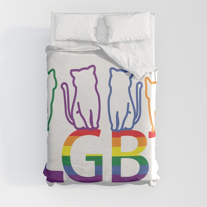 LGBT Cats Duvet Cover