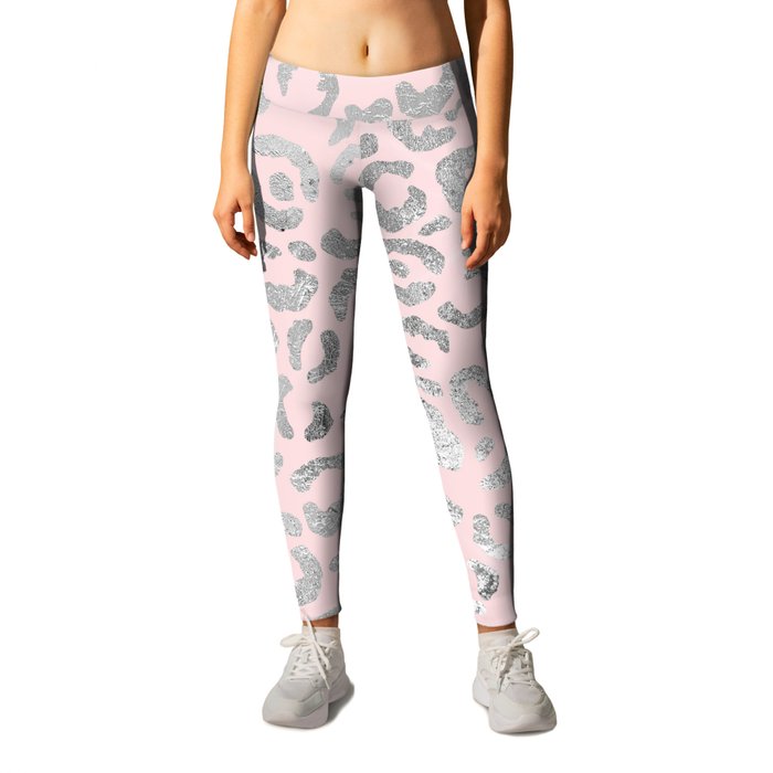 Pink Glam Leopard Print 01 Leggings