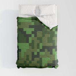 Green Jungle Army Camo pattern Comforter