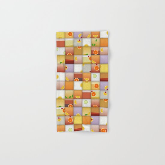 cocktail squares Hand & Bath Towel