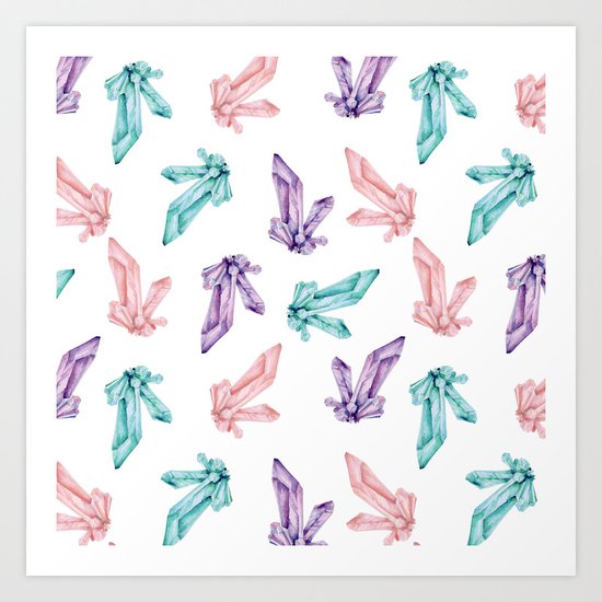 Сrystals Art Print