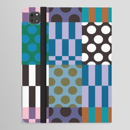 Colorful Checked Patterns \\ Muted Color Palette iPad Folio Case