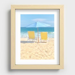 A Day at the Beach Recessed Framed Print