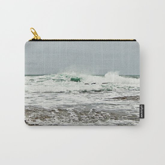 Sea Breaks on the Tidal Shelf Carry-All Pouch