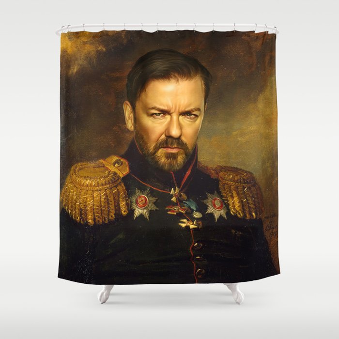 Ricky Gervais - replaceface Shower Curtain