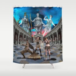 65 MCMLXV Greek Mythology Goddesses and Amazons Shower Curtain