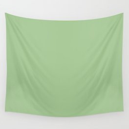 Light Green Solid Color Pantone Arcadian Green 14-0123 TCX Shades of Green Hues Wall Tapestry