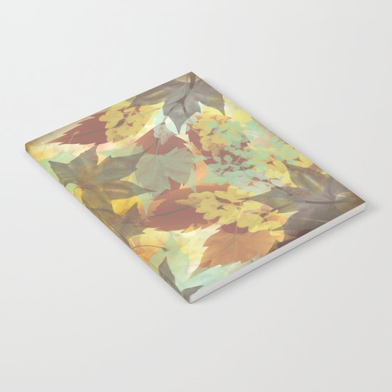 Autumn Leaves Abstract Notebook