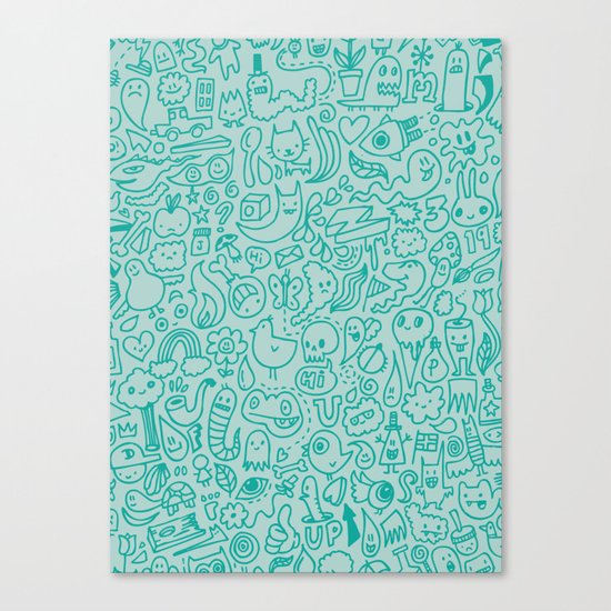 Chalk Doodle Canvas Print