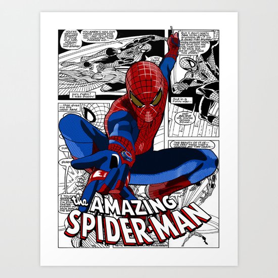 Spider-Man Comic Art Print