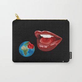 The 1% Carry-All Pouch | Dark, Redlips, Bloodybite, Vectorart, Map, Lips, Globe, Earth, Drawing, Vectorartist 
