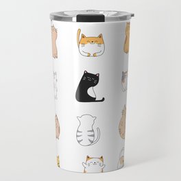 Funny And Cute Cats Emotions Travel Mug