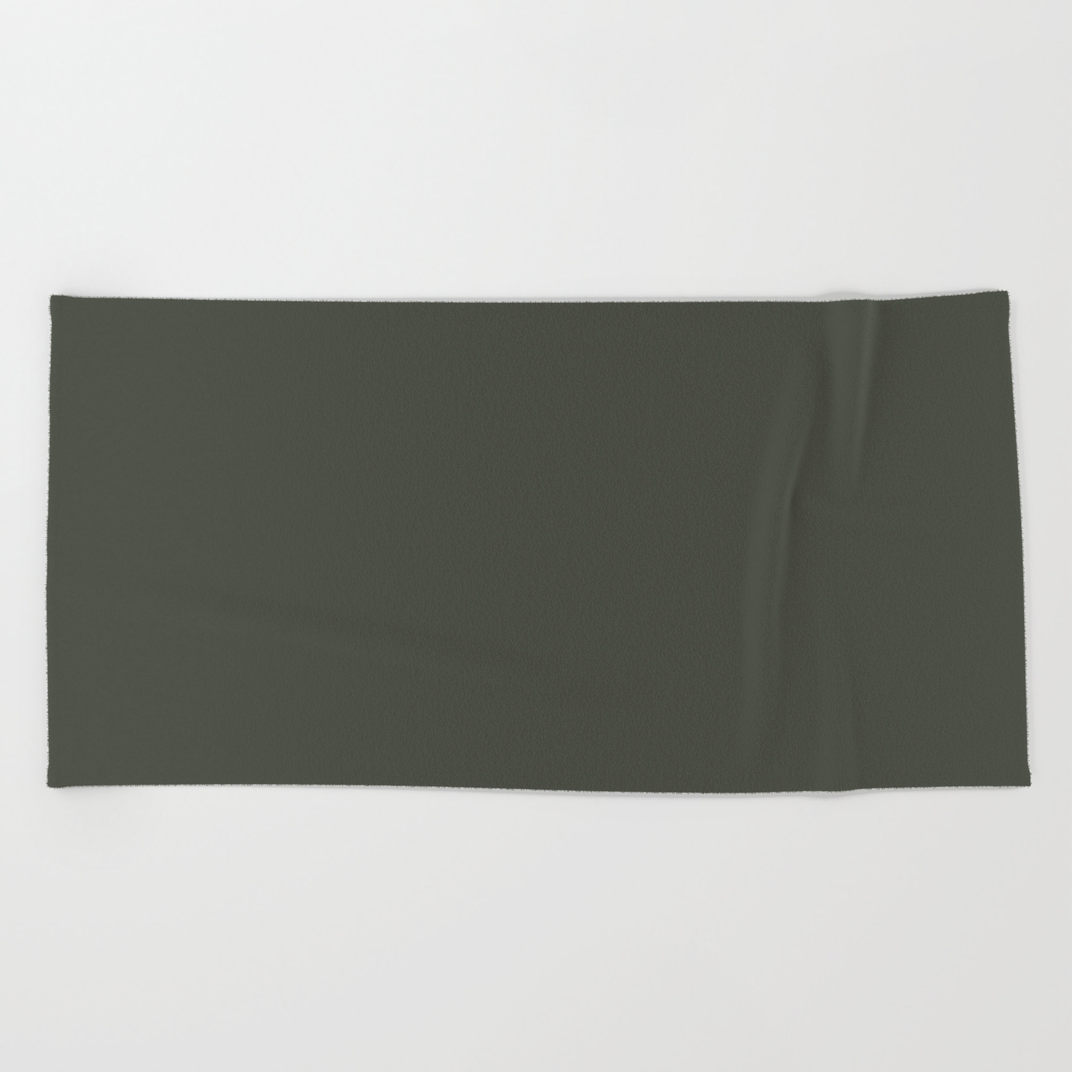 Best Seller Dark Hunter Green Solid Color Pairs With Sherwin Williams Ripe Olive Sw 6209 Beach Towel By Simplysolids Society6