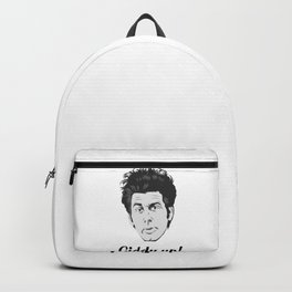 Cosmo Backpack | Seinfeld, Graphicdesign, Kramer, Cosme, Giddyup, Digital, Black And White 