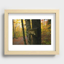 The Trail  Recessed Framed Print