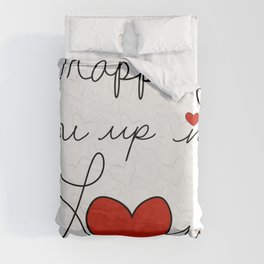 Wrapping You Up In love Duvet Cover