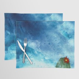 Cactus in the Blue Placemat