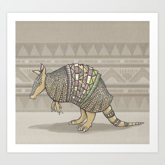 Abstract Armor Art Print