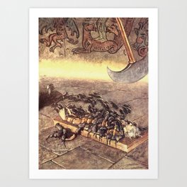 illustration Poe The Pit and the Pendulum - Byam Shaw  Art Print