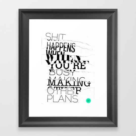 PLANS Framed Art Print