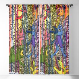 monsters society Blackout Curtain