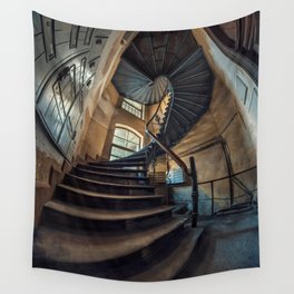 Old forgotten staircase Wall Tapestry