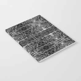 Liquid Light Series 51 ~ Grey Abstract Fractal Pattern Notebook