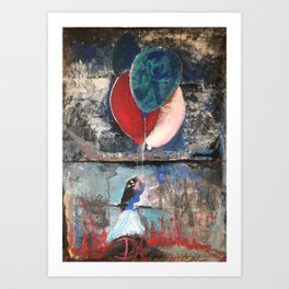 Fly Flash Crow Art Print | Davidharianna, Artecontemporane, Originalart, Dipintoastratto, Arteastratta, Artmodern, Painting, Acrilico 