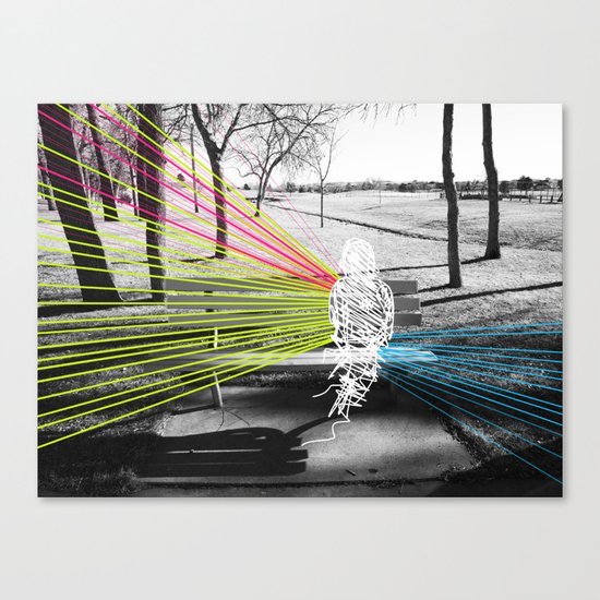 Benched Canvas Print