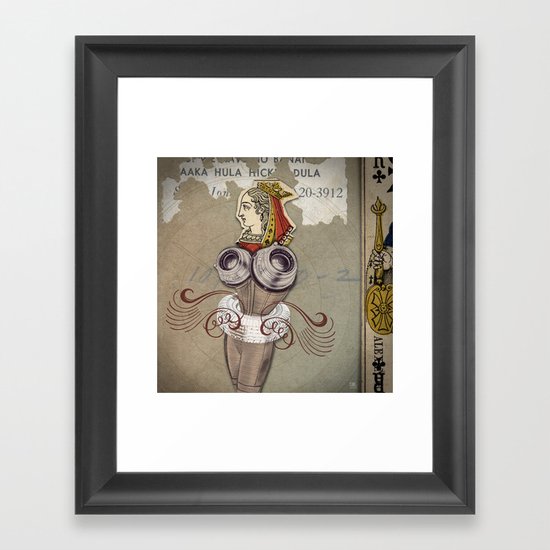 Reine des Coeurs Retraite Framed Art Print