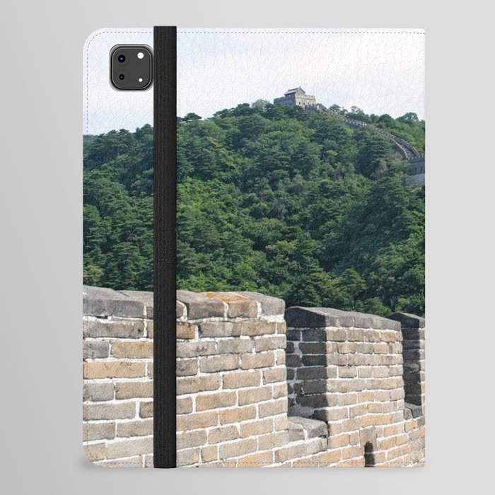 China Photography - Great Wall Of China Stretching Through Miles Of Forest iPad Folio Case