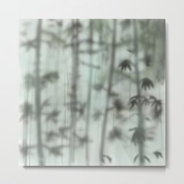Chilly Bamboo Metal Print | Graphicdesign, Digital, Rain, Frost, Bamboo, Plants, Pattern, Green 