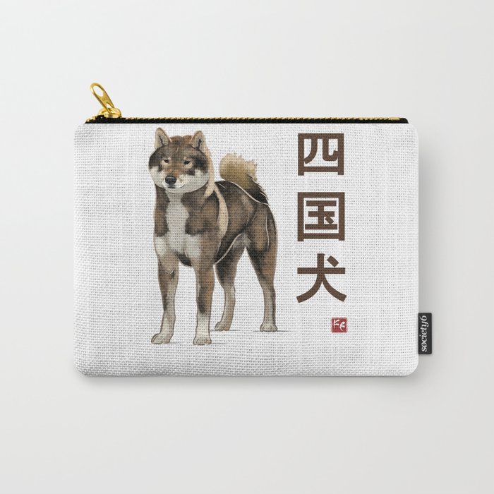 Dog Collection - Japan - Kanji Version - Shikoku-ken (#5) Carry-All Pouch