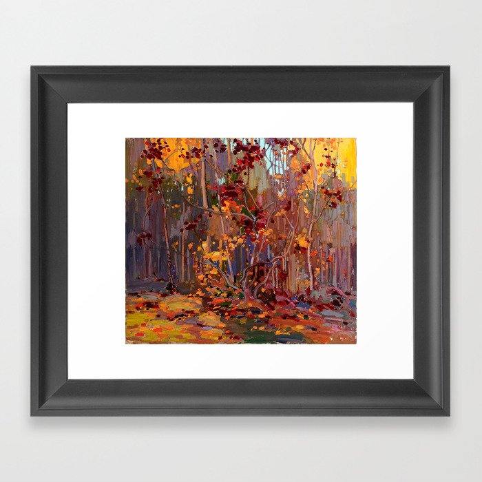 Tom Thomson - Maple Saplings - Canada, Canadian Oil Painting - Group of Seven Framed Art Print