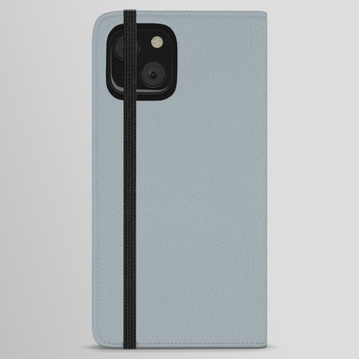 Solid Color Glaucous Blue iPhone Wallet Case