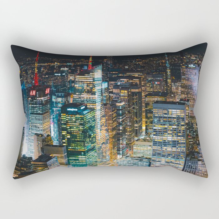 Colorful New York City Skyline | Photography in NYC Rectangular Pillow