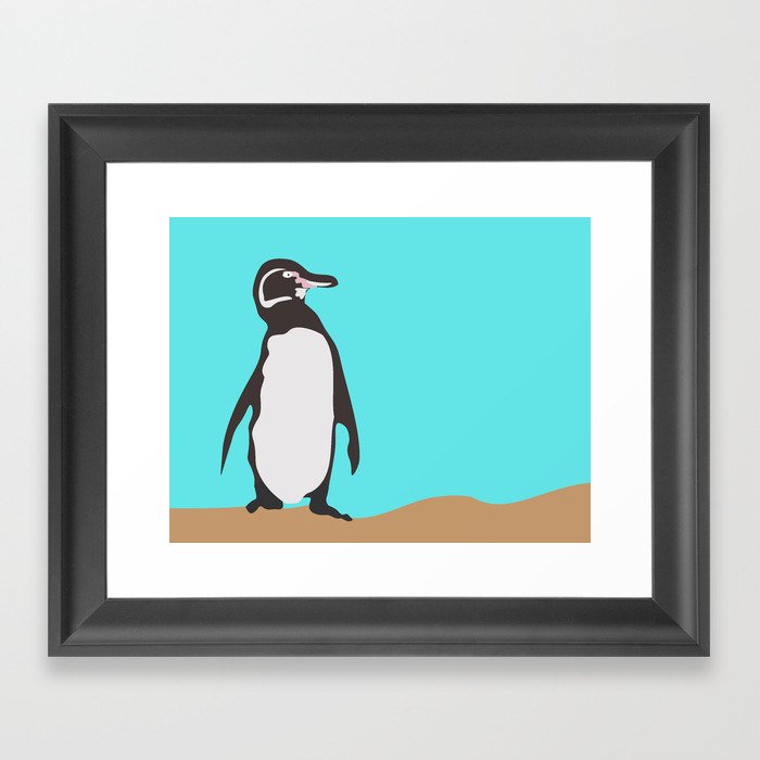 Galápagos Penguin Framed Art Print
