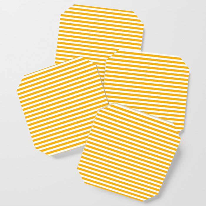 Striped Yellow Coaster