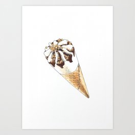 Cornetto icecream Art Print