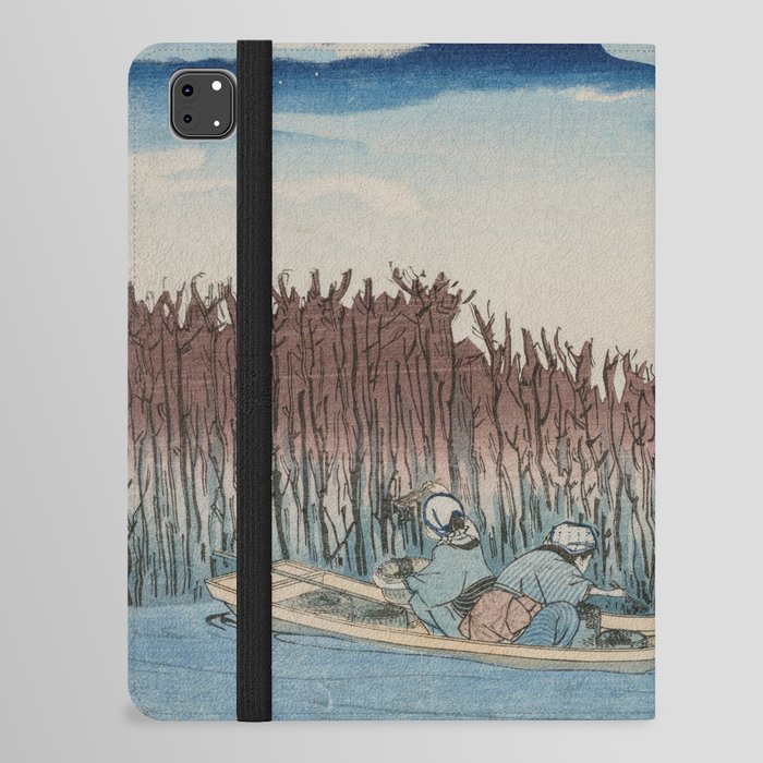 Japanese Woodblock art Famous Places in the Eastern Capital: Omori iPad Folio Case