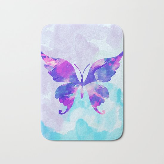 Abstract Butterfly Bath Mat