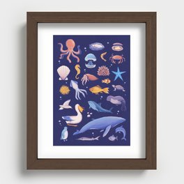 Sea life Recessed Framed Print
