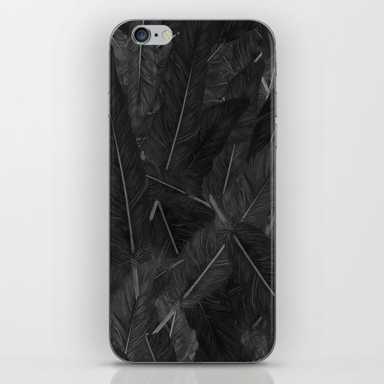Feathered (Black). iPhone & iPod Skin