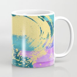 Abstract design - blue purple and gold Mug
