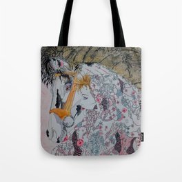 Horse woman Tote Bag